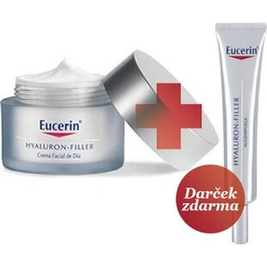 Eucerin HYALURON-FILLER crème de jour anti-rides 1×50 ml, crème pour peau sèche