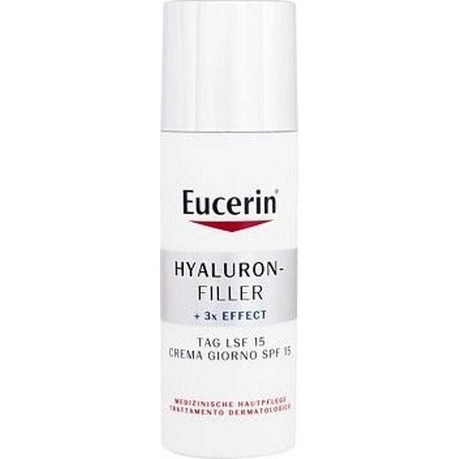 Eucerin HYALURON-FILLER crème de jour anti-rides 1×50 ml, crème pour peau sèche