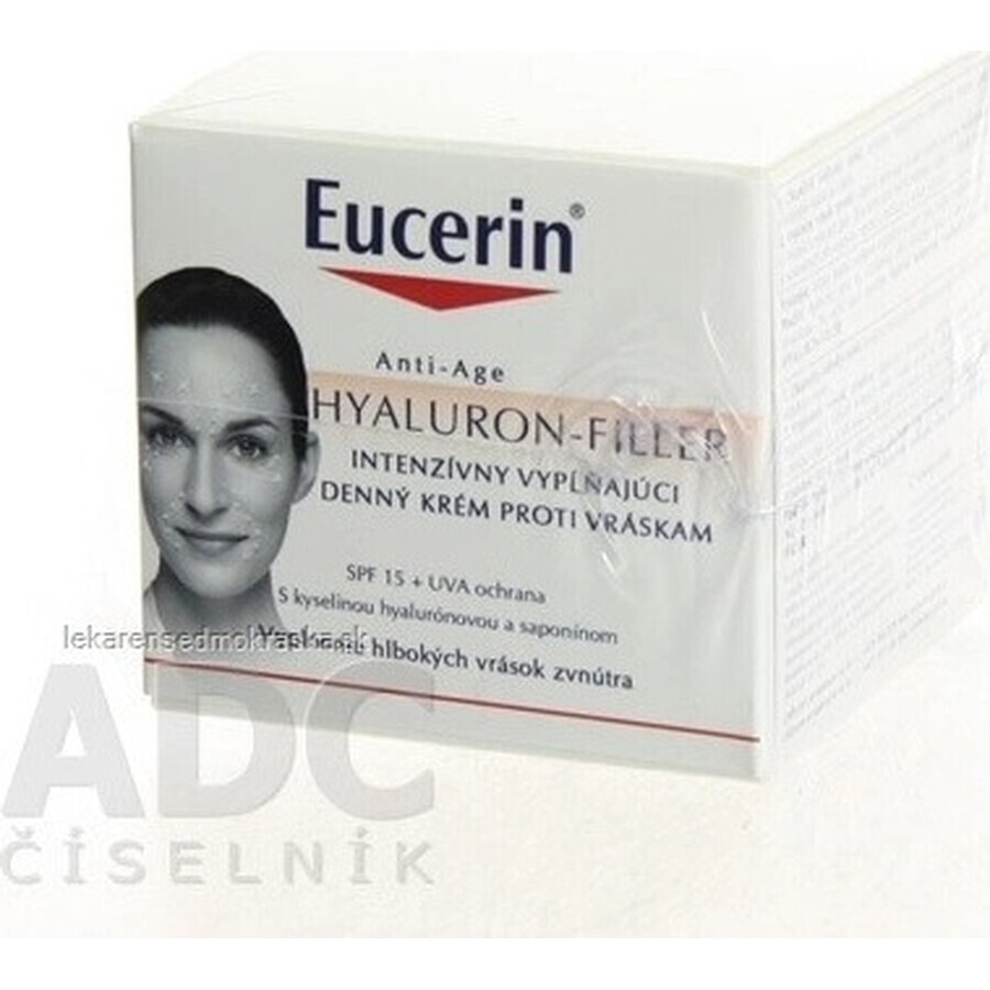 Eucerin HYALURON-FILLER crème de jour anti-rides 1×50 ml, crème pour peau sèche