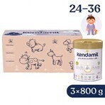 Kendamil Premium 3 HMO+, Kreativ-Geschenkpackung 3×800 g, Milch für Kleinkinder