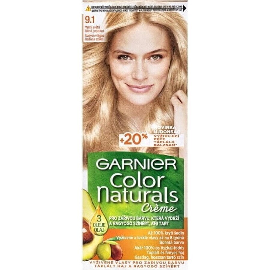 Garnier Color Naturals colore permanente per capelli 1+ Ultra Black 1×1 pezzo, colore per capelli