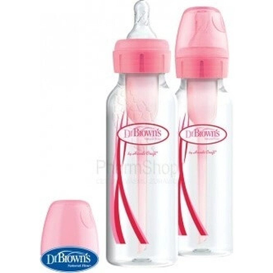 Dr. Browns Pink Bottle 2 pcs 2×250 ml, bottles