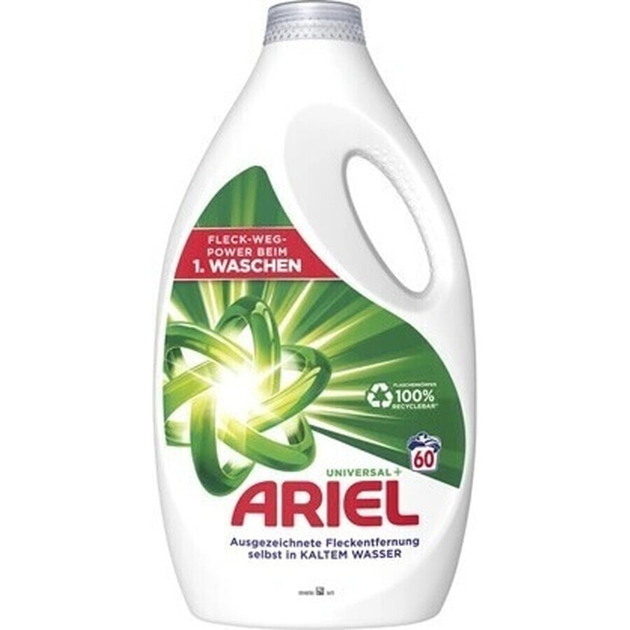 ARIEL GEL 3L / 60PD BRILLIANT CLEAN UNIVERSAL+ 1×3000 ml, Waschgel