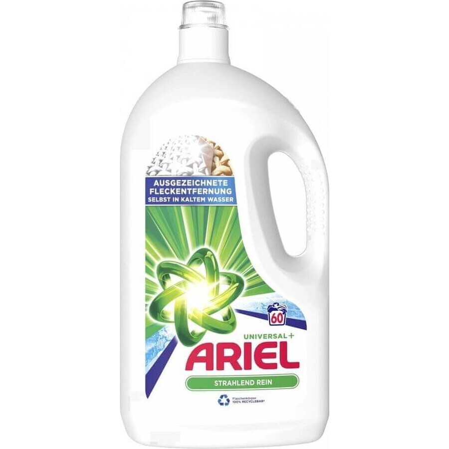 ARIEL GEL 3L / 60PD BRILLIANT CLEAN UNIVERSAL+ 1×3000 ml, Waschgel