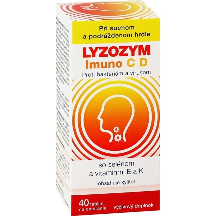 LYZOZYM Imuno C D 40 tbl. zum Kauen 1×40 tbl. zum Kauen