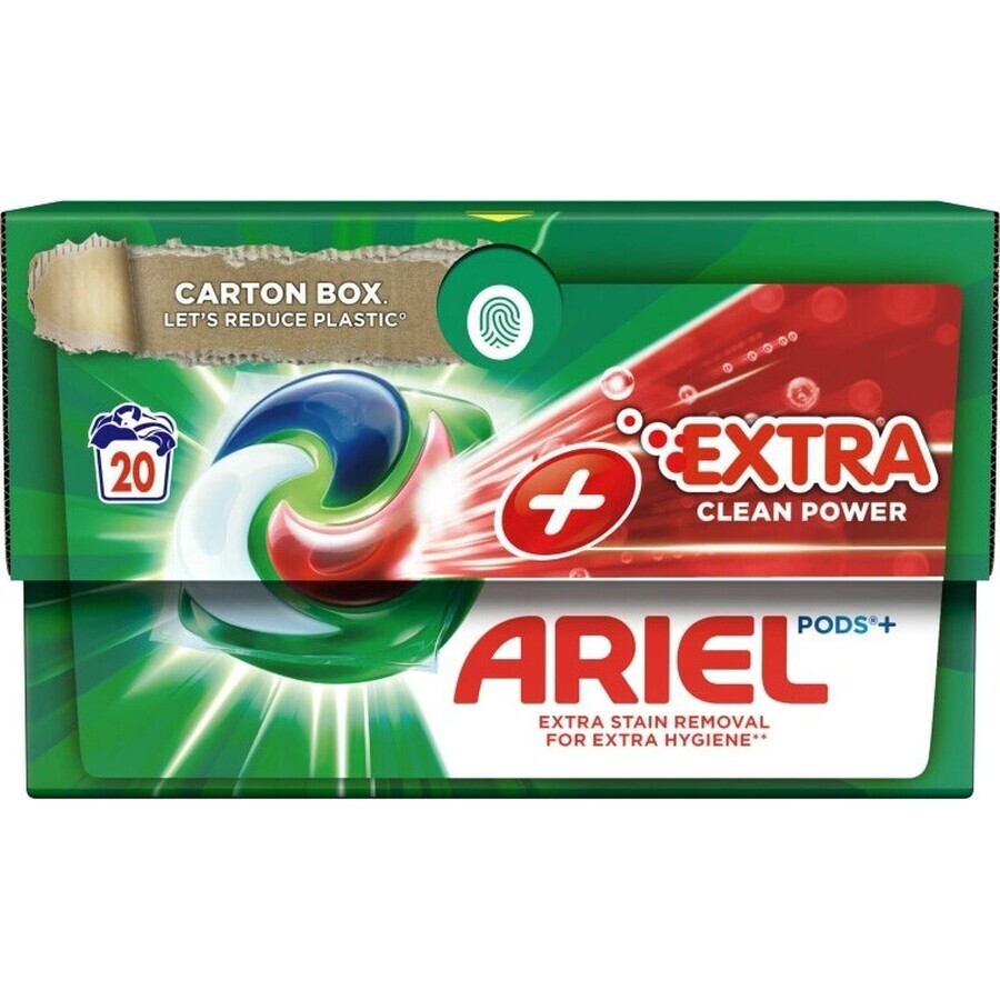 Ariel All-in-1 PODS All-in-1 PODS Extra Clean, Waschgel-Kapseln, 20 Waschgänge 1×20Stück, Waschgel-Kapseln