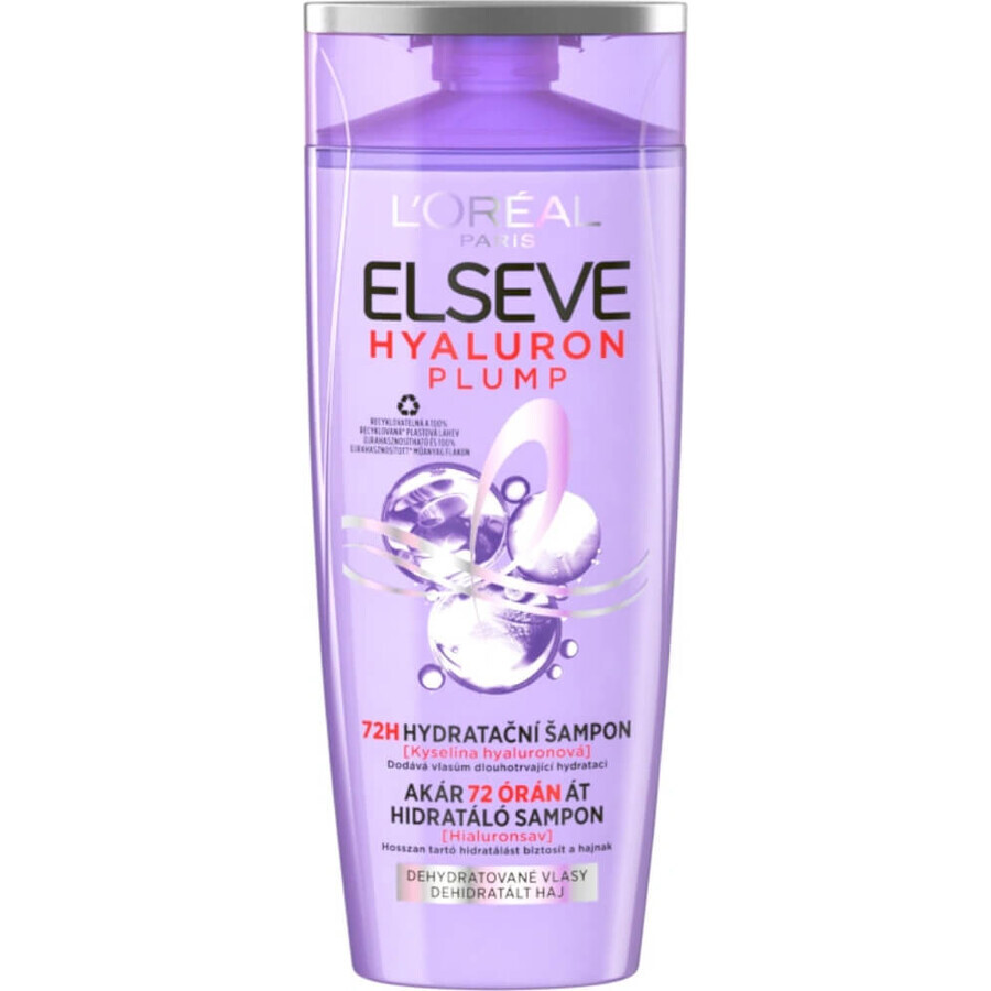 L'Oréal Paris L'Oréal Paris Elseve Elseve Hyaluron Plump 72H moisturizing shampoo with hyaluronic acid 1×250 ml, moisturizing shampoo