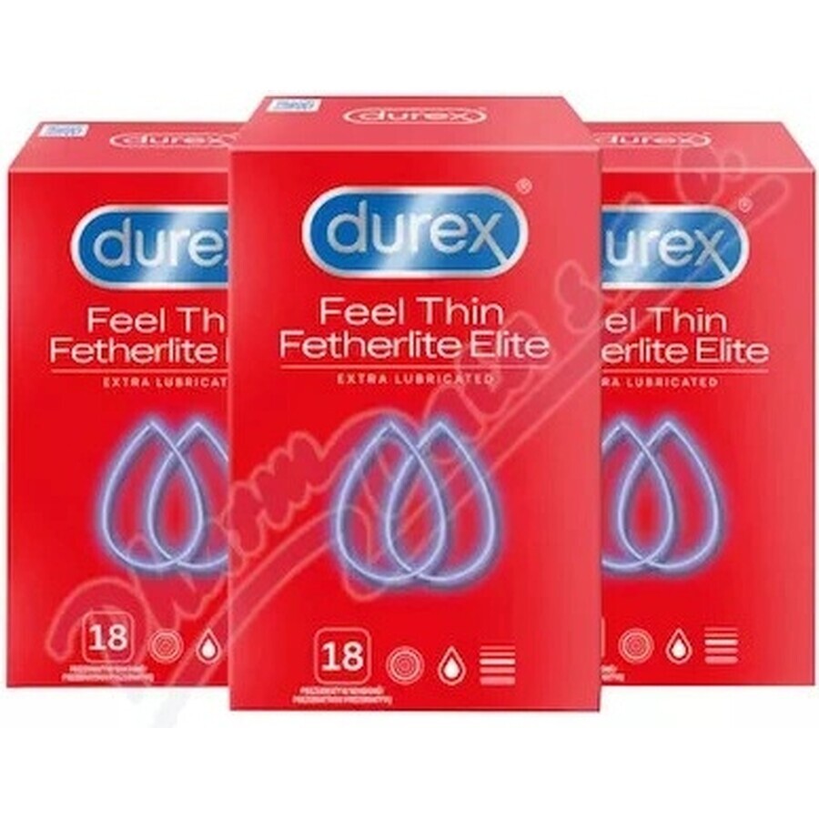 DUREX Feel Thin Extra Lubricated Packung 1×54 Stück, Kondome