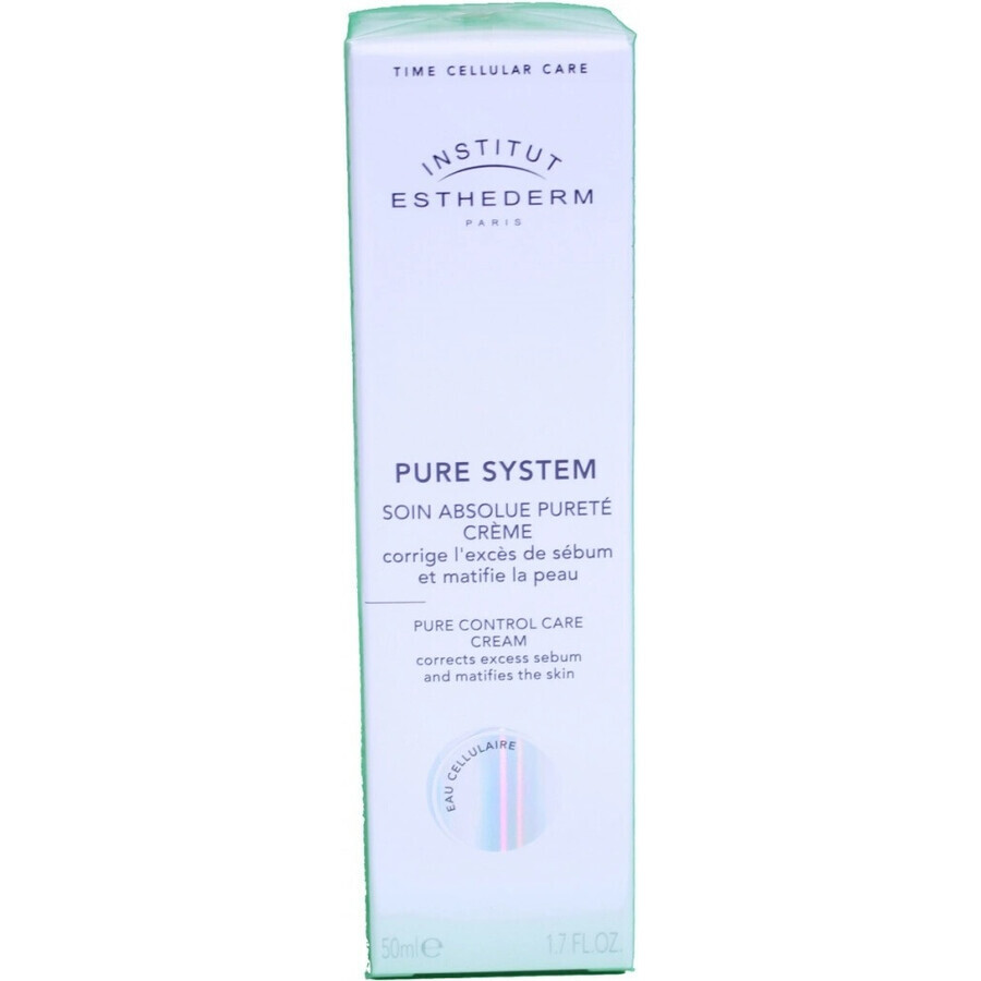 Institut Esthederm Institut Esthederm Pure Control Care Cream 50 ml 1×50 ml 1×50 ml, crème voor de vette huid