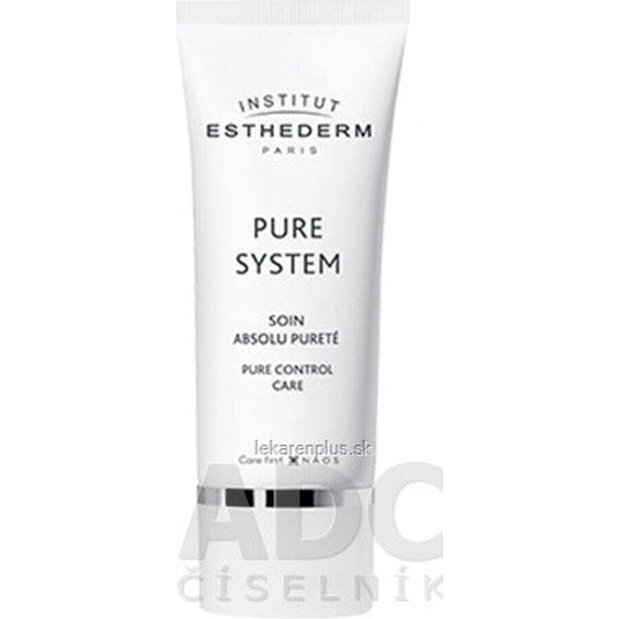 Institut Esthederm Institut Esthederm Pure Control Care Cream 50 ml 1×50 ml 1×50 ml, crème voor de vette huid