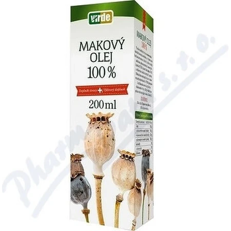 VIRDE Ulei de semințe de mac 100% 1×200 ml, supliment alimentar