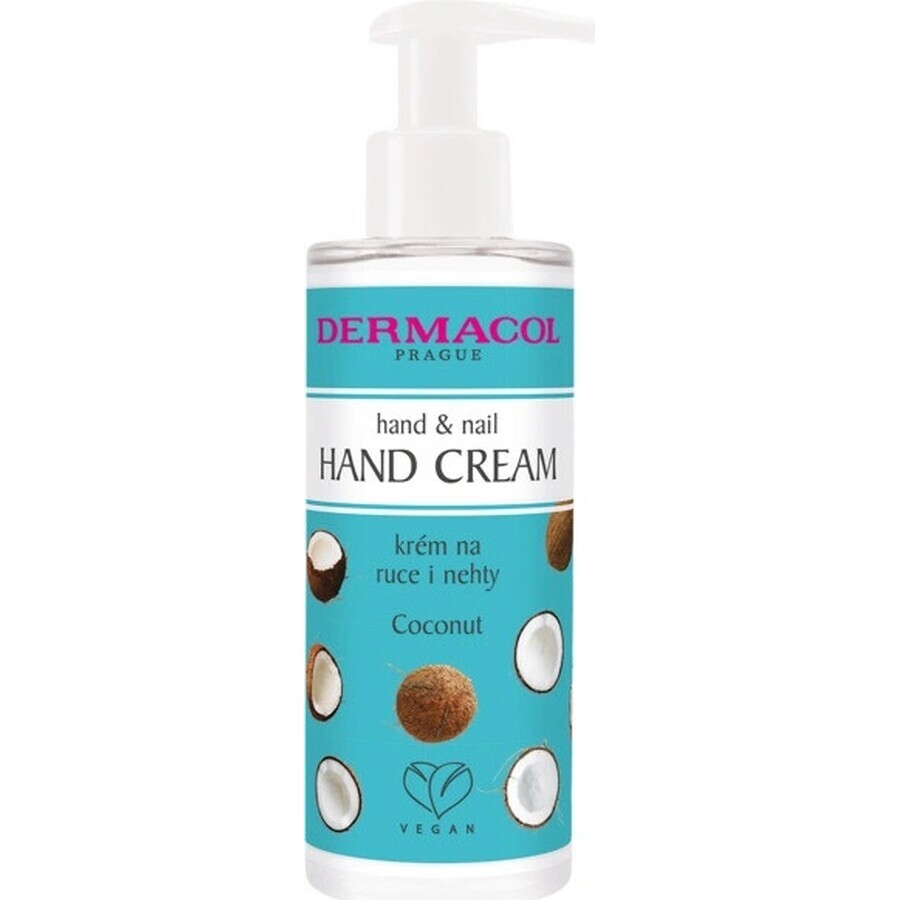 Dermacol Crema mani e unghie al cocco 1×150 ml, crema mani