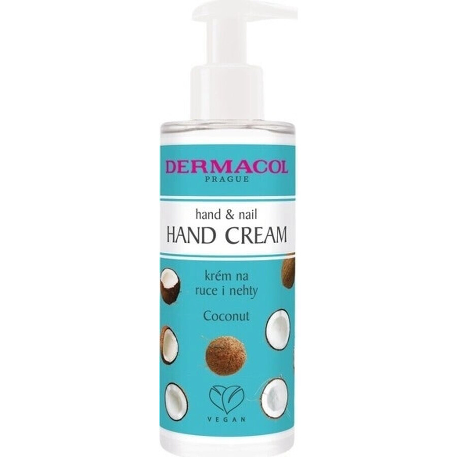 Dermacol Crema mani e unghie al cocco 1×150 ml, crema mani