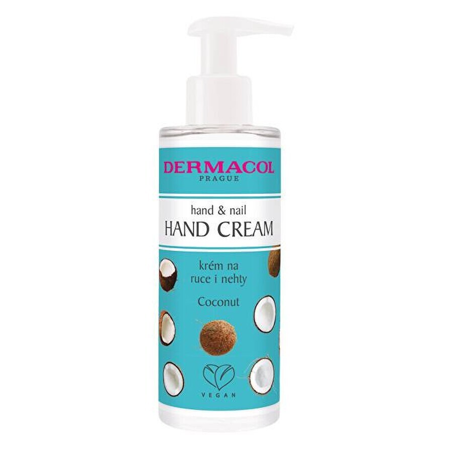 Dermacol Crema mani e unghie al cocco 1×150 ml, crema mani