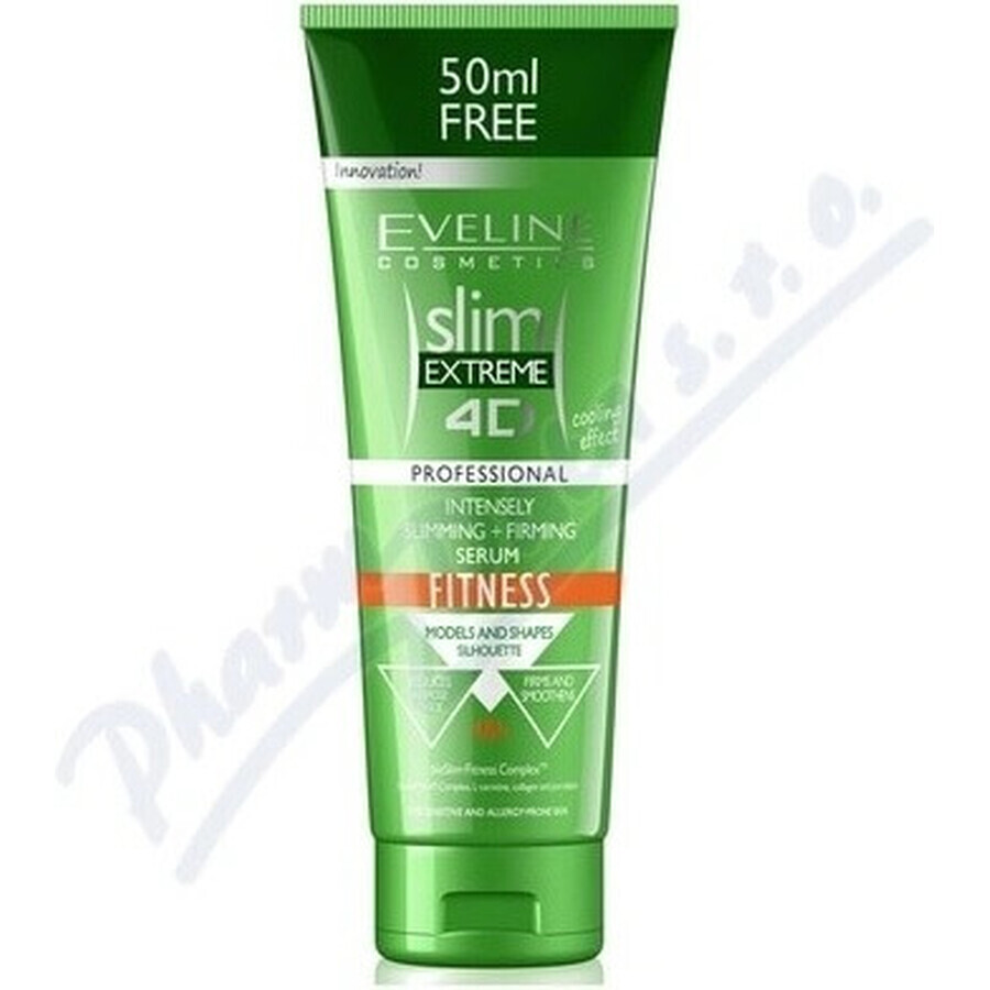 EVELINE SLIM 4D Fitness Intensives Schlankheits- und Straffheitsserum 250ml 1×250 ml, Serum