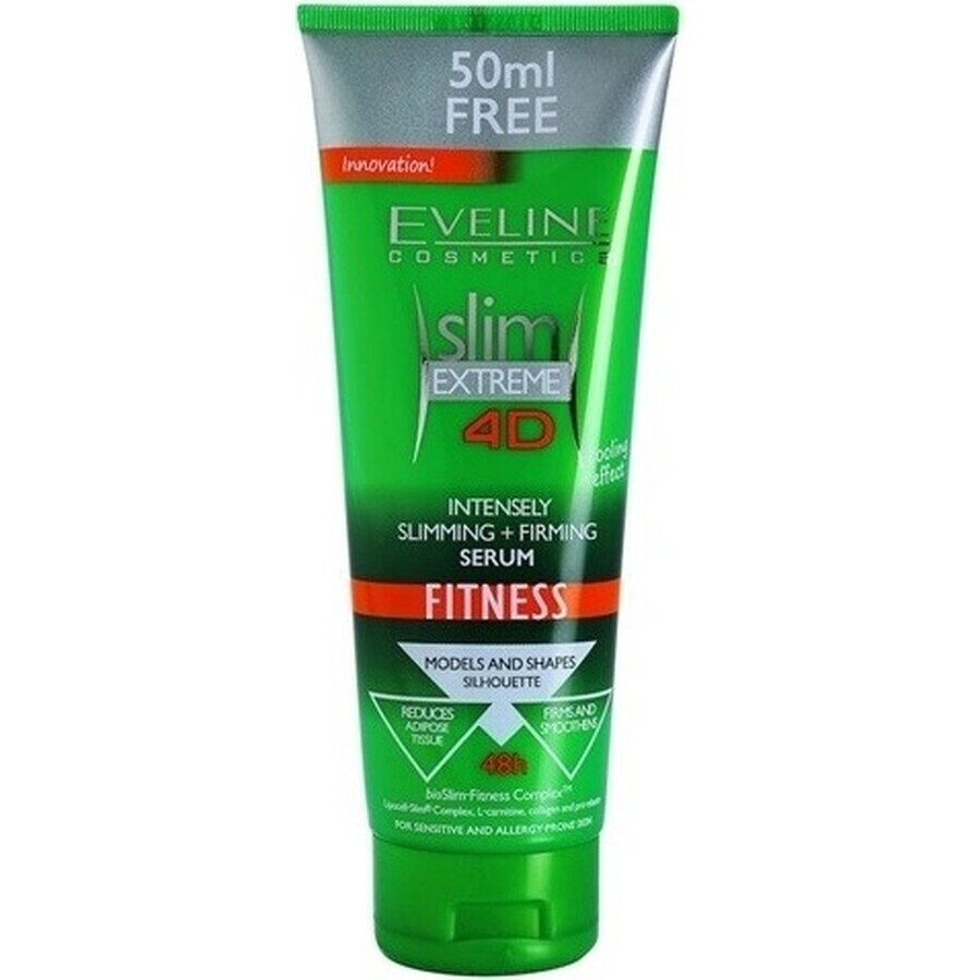 EVELINE SLIM 4D Fitness Intensives Schlankheits- und Straffheitsserum 250ml 1×250 ml, Serum