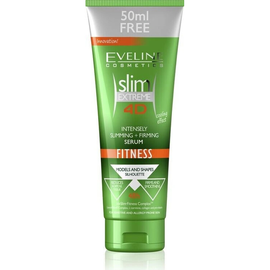 EVELINE SLIM 4D Fitness Intensives Schlankheits- und Straffheitsserum 250ml 1×250 ml, Serum