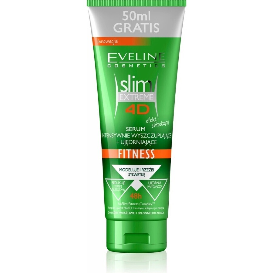 EVELINE SLIM 4D Fitness Intensives Schlankheits- und Straffheitsserum 250ml 1×250 ml, Serum