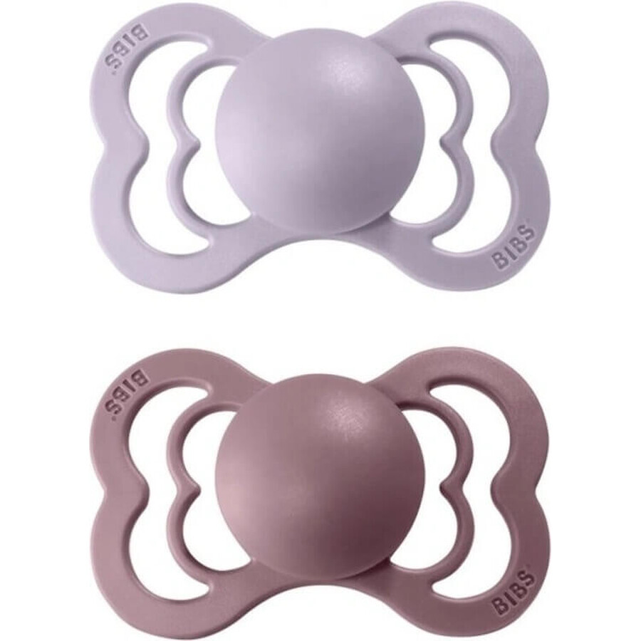 BIBS Supreme silicone BIBS Supreme lila/heather 1×2 - maat 1