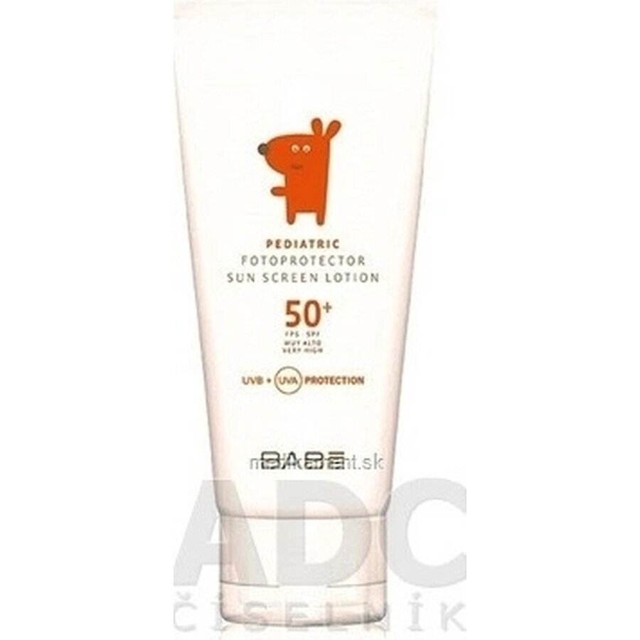 BABE DETS.OP.MILK SPF50+ 100ML CEUMED 1×100 ml, (Pediatric sunscreen lotion)