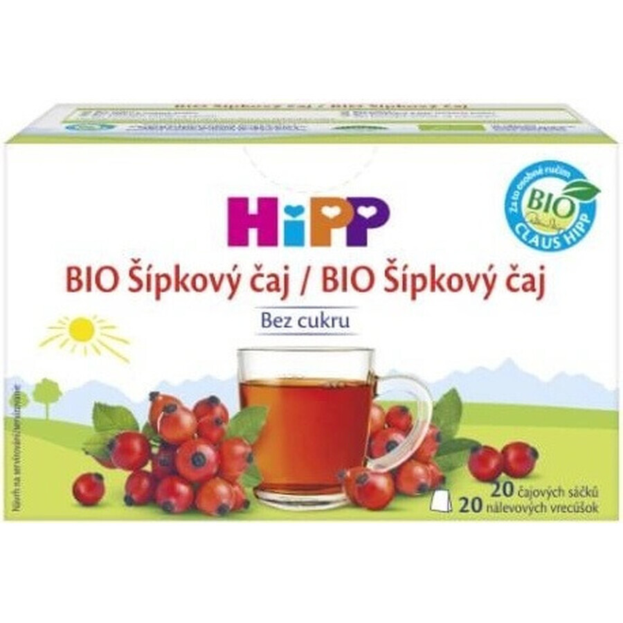 HiPP Organic Fruit Tea 20×2 g, té de frutas