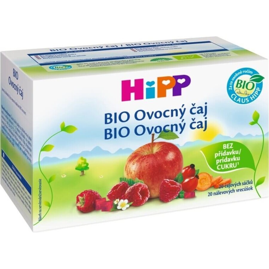 HiPP Organic Fruit Tea 20×2 g, té de frutas