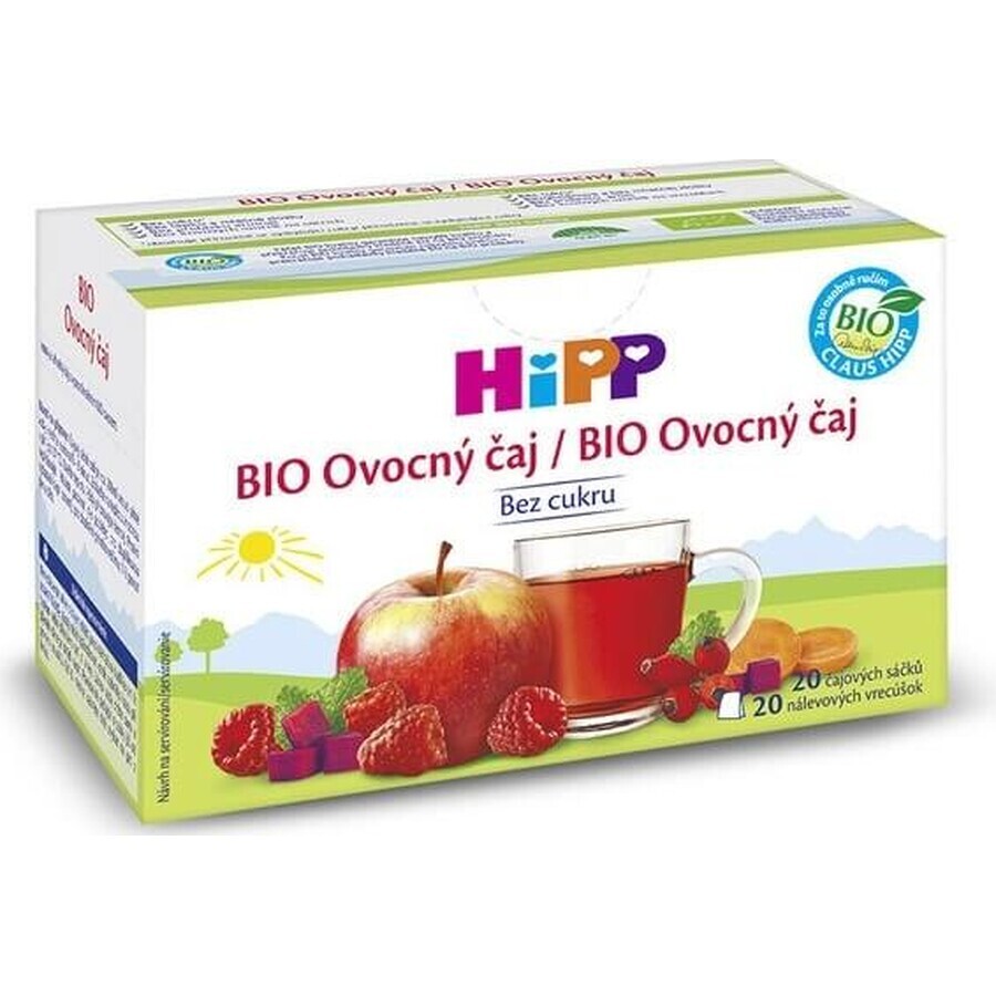 HiPP Organic Fruit Tea 20×2 g, té de frutas