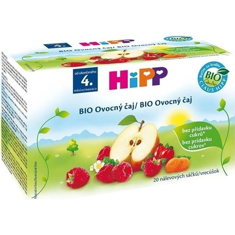 HiPP Organic Fruit Tea 20×2 g, té de frutas