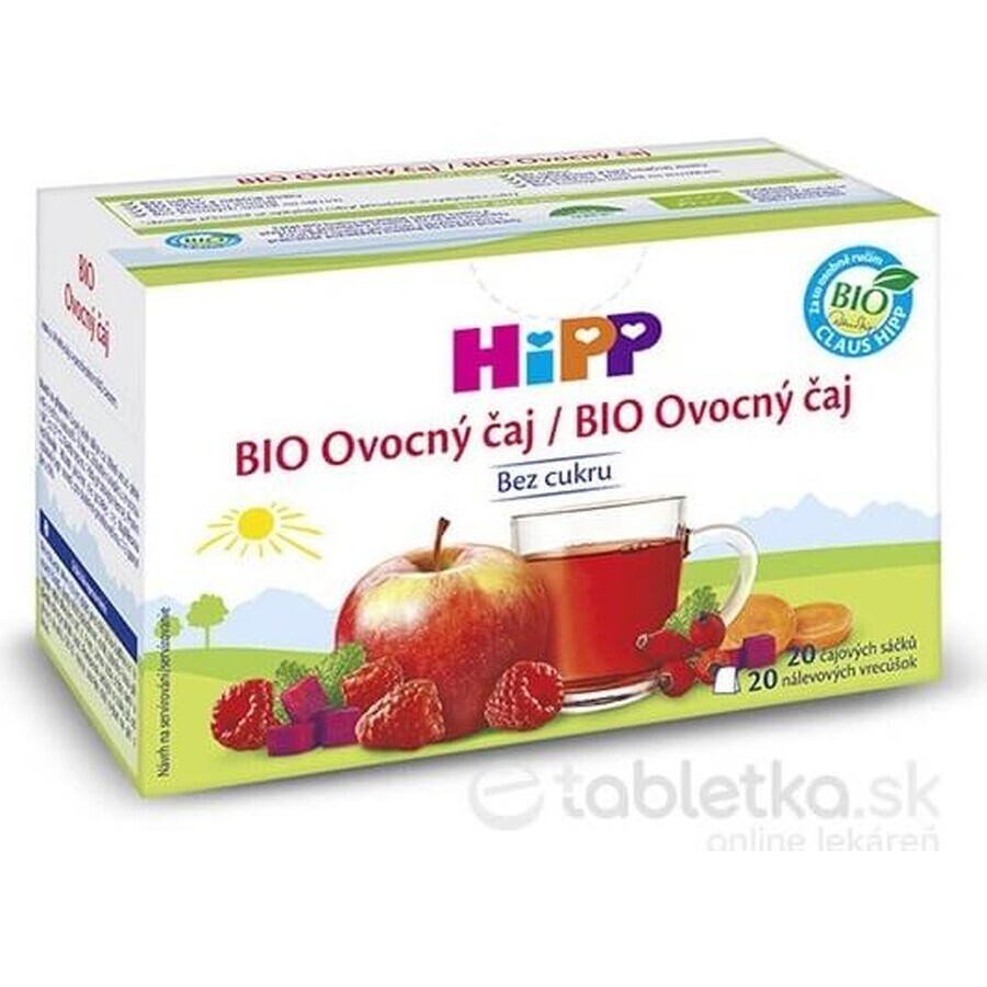 HiPP Organic Fruit Tea 20×2 g, té de frutas