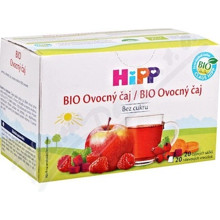 HiPP Organic Fruit Tea 20×2 g, té de frutas