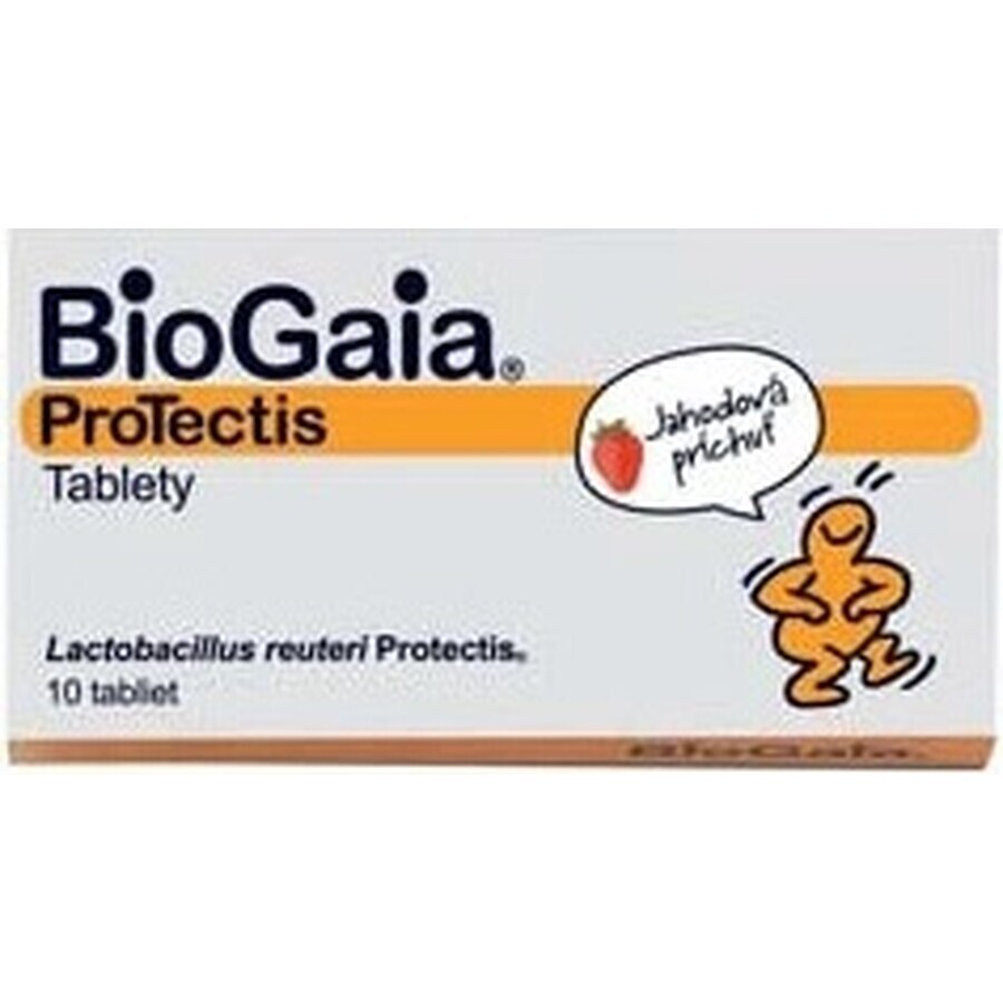 BioGaia ProTectis 1×10 Stück, Kautabletten - Erdbeergeschmack