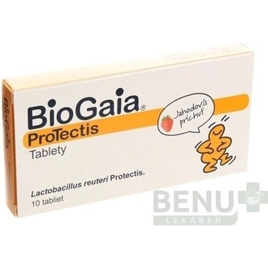 BioGaia ProTectis 1×10 Stück, Kautabletten - Erdbeergeschmack