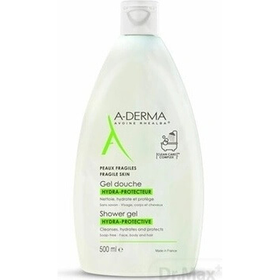 A-DERMA GEL DOUCHE HYDRA-PROTECTEUR 1×500 ml, gel de duș hidratant fără săpun