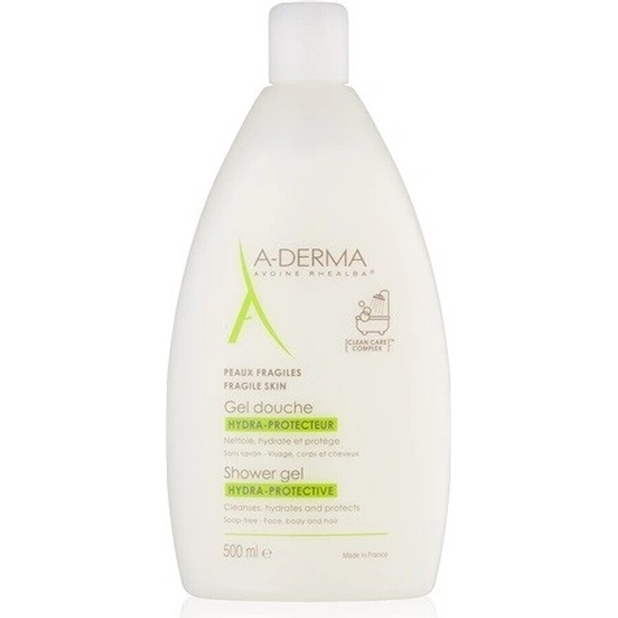 A-DERMA GEL DOUCHE HYDRA-PROTECTEUR 1×500 ml, gel de duș hidratant fără săpun