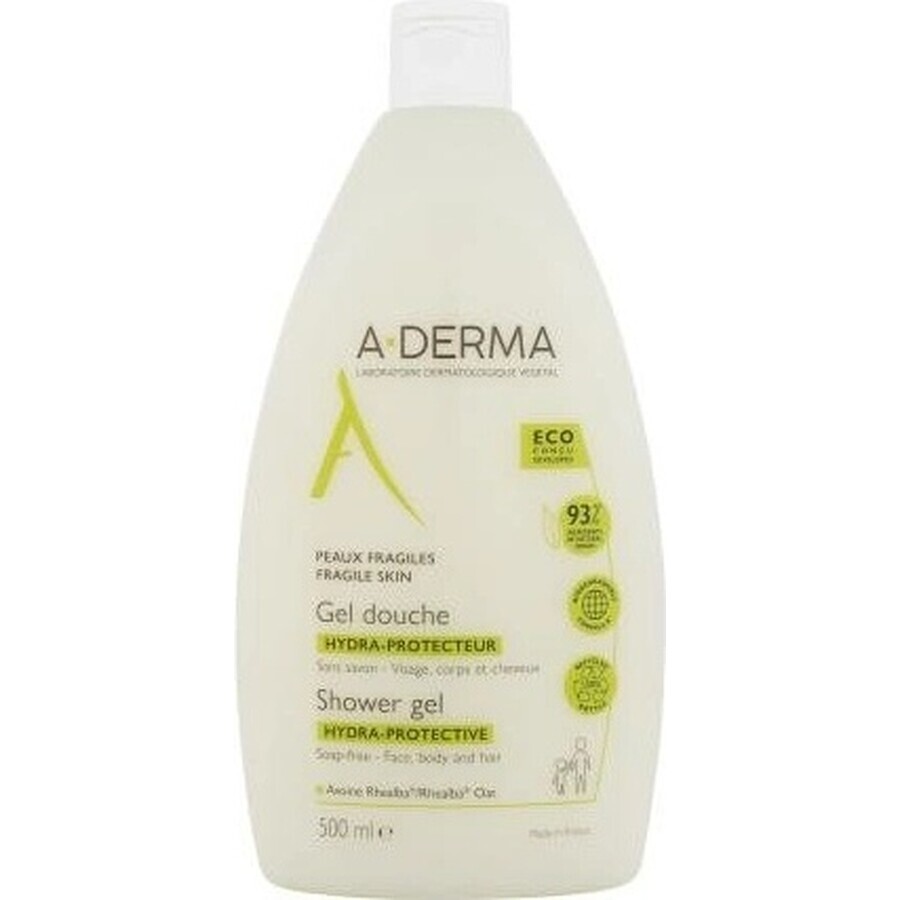 A-DERMA GEL DOUCHE HYDRA-PROTECTEUR 1×500 ml, gel de duș hidratant fără săpun