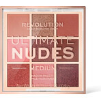 Revolution, Ultimate Nudes Medium, palette d'ombres à paupières 1×0,90 g, palette d'ombres à paupières