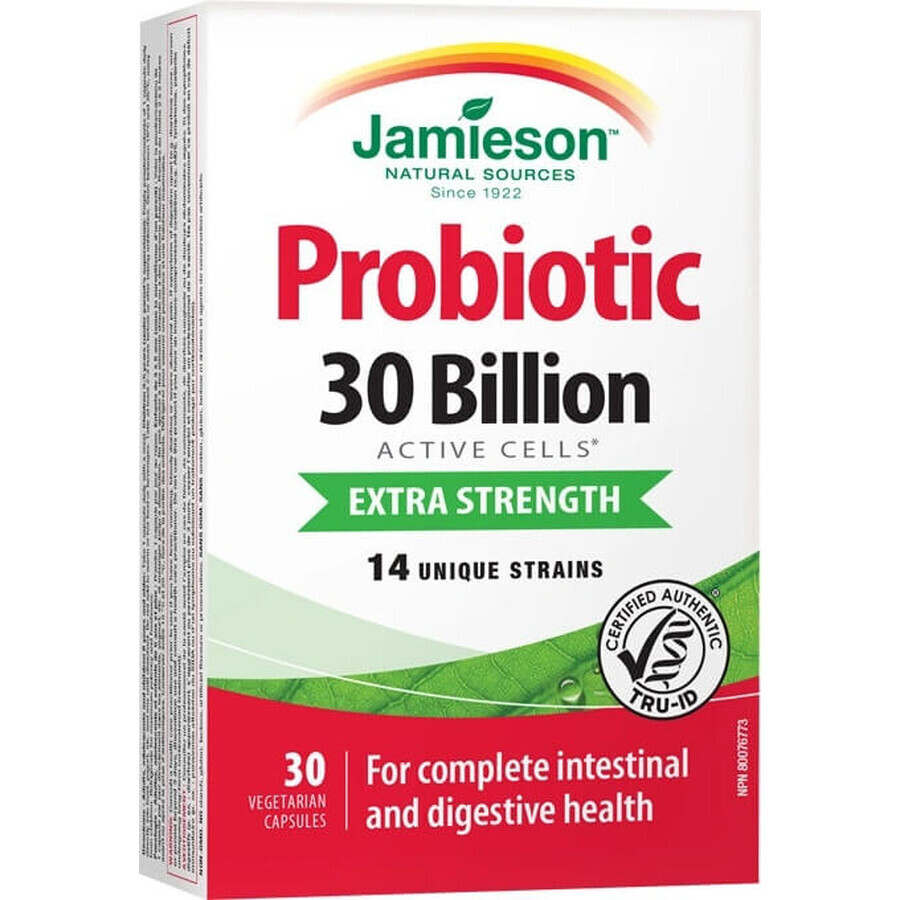 JAMIESON PROBIOTIC 30 MILIARD 1×30 cps, amestec de culturi bacteriene