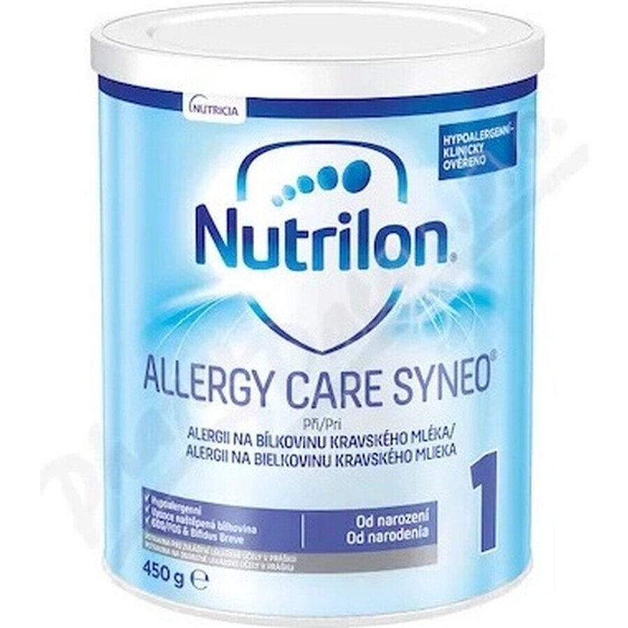 Nutrilon Allergy Care Syneo+ 1 1x450 g, leche hipoalergénica especial para bebés