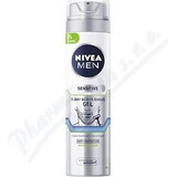 NIVEA Men Sensitive Shave 3 Day Beard Gel 1×200 ml, shaving gel