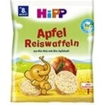 HiPP Organic rice wafers with apple 1×30 g, rice wafers with apple