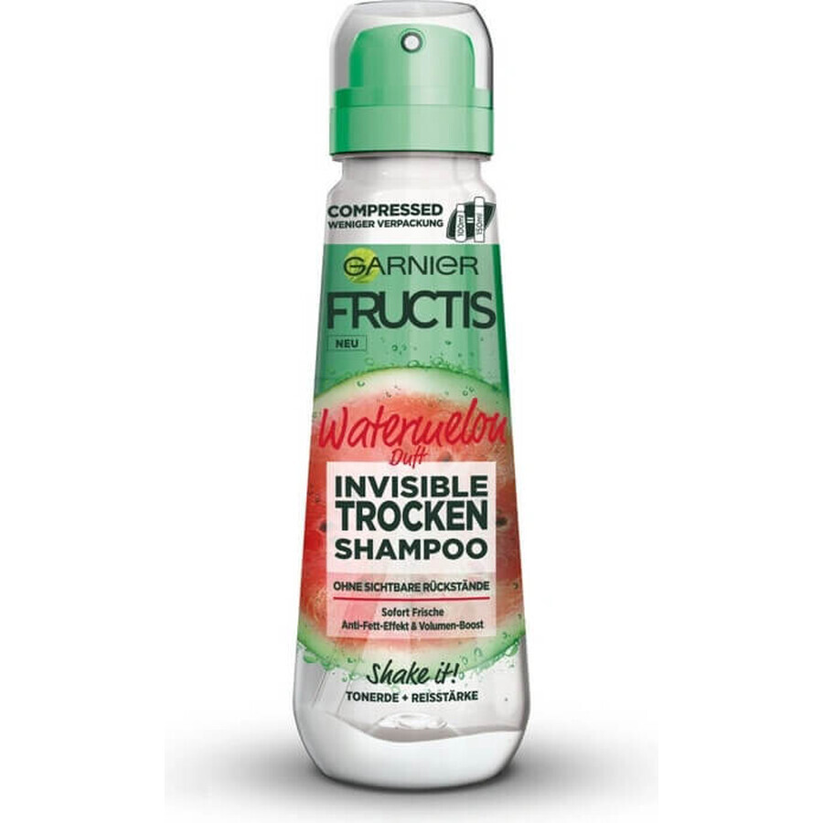 Garnier Fructis invisible shampoo secco all'anguria 1×100 ml, shampoo secco