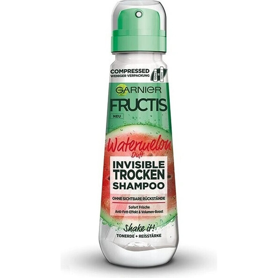 Garnier Fructis invisible shampoo secco all'anguria 1×100 ml, shampoo secco