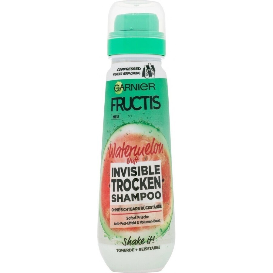 Garnier Fructis invisible shampoo secco all'anguria 1×100 ml, shampoo secco