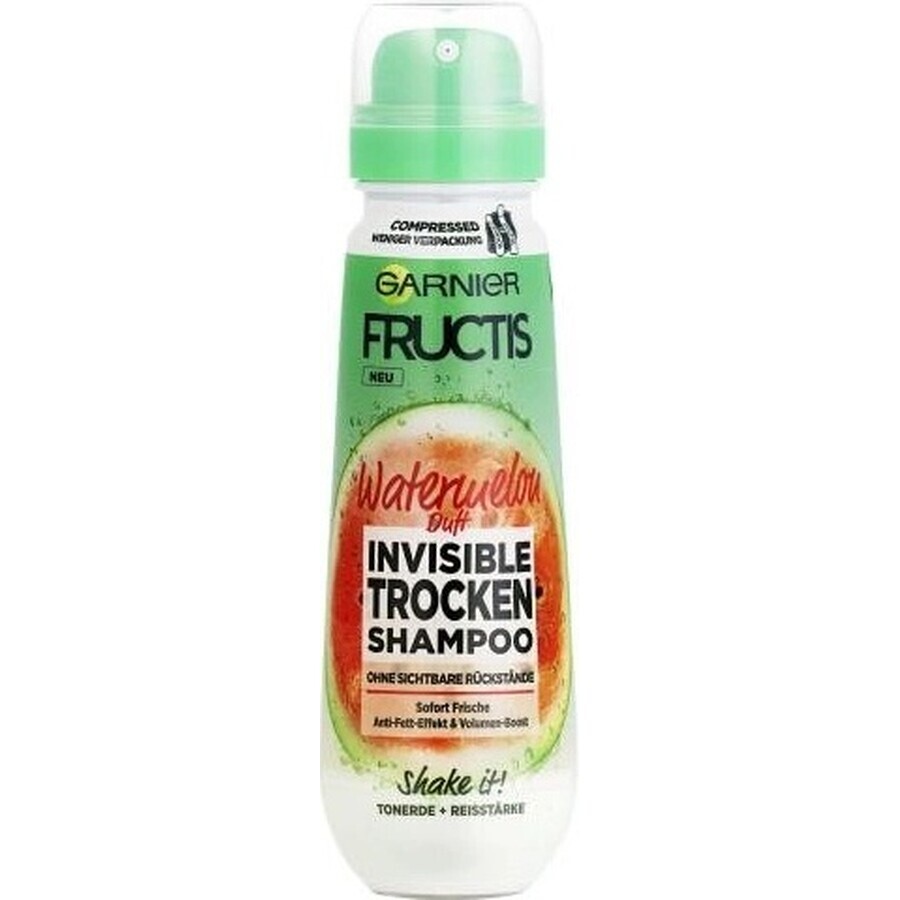 Garnier Fructis invisible shampoo secco all'anguria 1×100 ml, shampoo secco