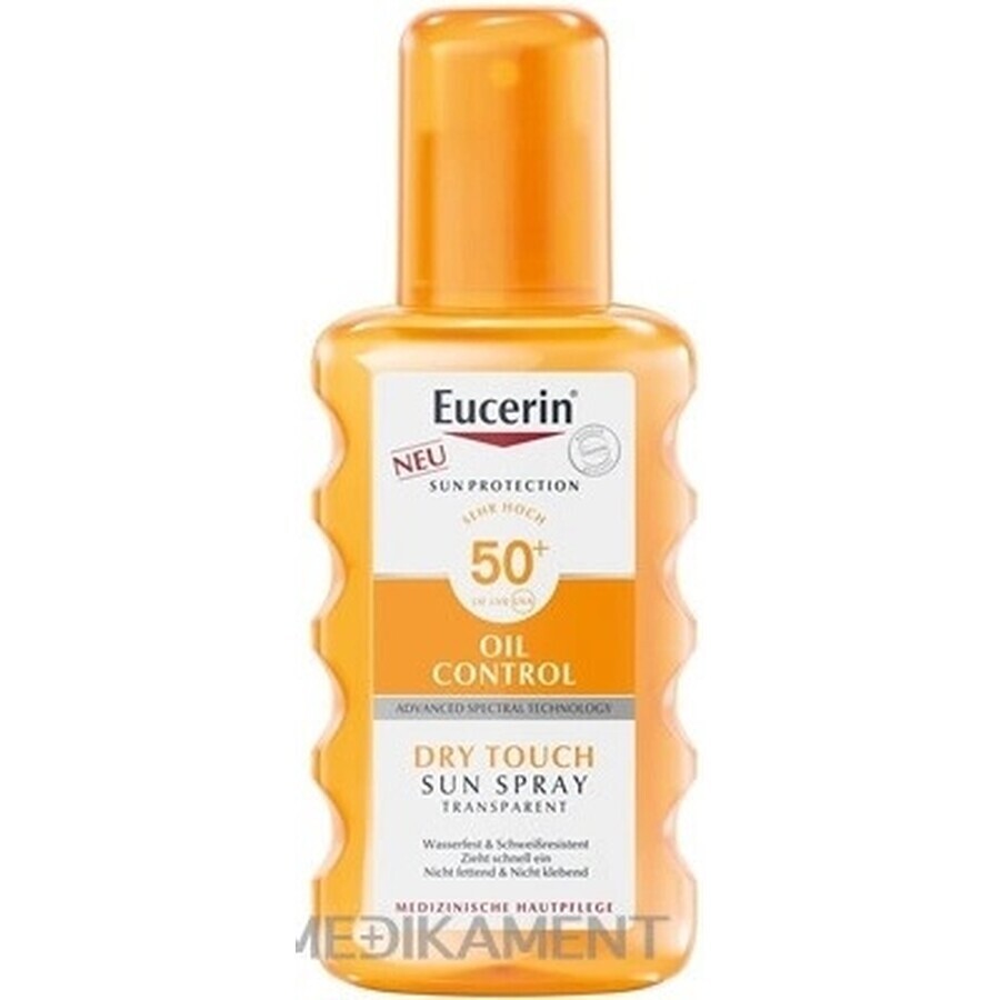 Eucerin SUN Dry Touch OIL CONTROL SPF 50+ 1×200 ml, Klarspray