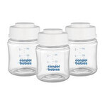 Canpol babies Set of bottles for storing breast milk 3x120ml 1×1pcs, set of bottles