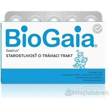 BIOGAIA GASTRUS TBL 30 1×30 tbl, voedingssupplement