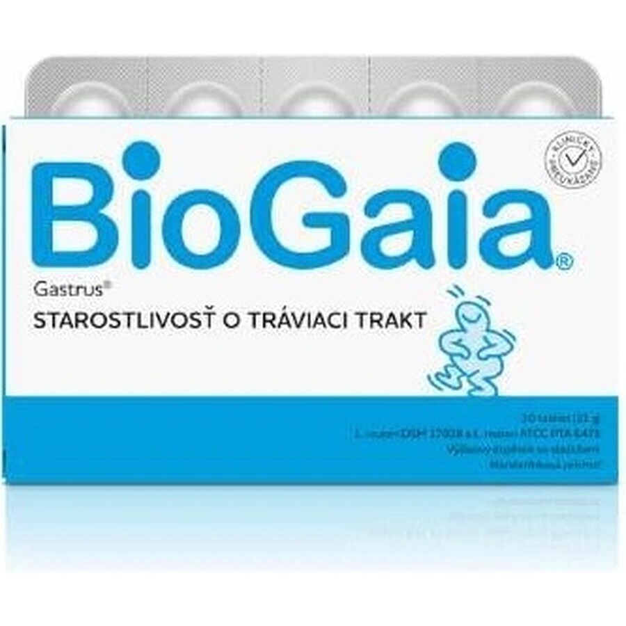 BIOGAIA GASTRUS TBL 30 1×30 tbl, voedingssupplement