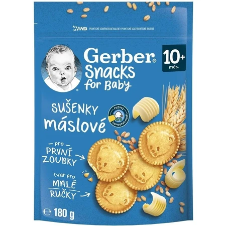 Gerber Snacks for Baby Butter Biscuits 1x180 g, biscuits (à partir de 10 mois)