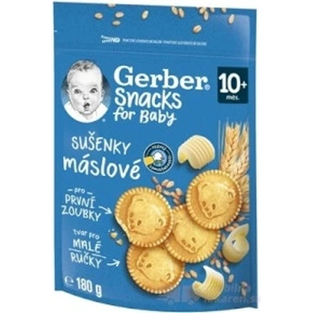Gerber Snacks for Baby Butter Biscuits 1x180 g, biscuits (à partir de 10 mois)